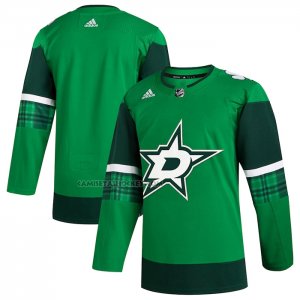 Camiseta Hockey Dallas Stars 2023 St. Patrick's Day Autentico Verde