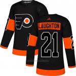 Camiseta Hockey Philadelphia Flyers 21 Scott Laughton Alterno Autentico Negro