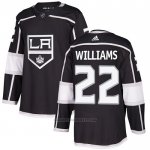 Camiseta Hockey Los Angeles Kings 22 Tiger Williams Primera Autentico Negro