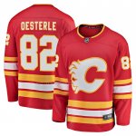 Camiseta Hockey Calgary Flames Jordan Oesterle Primera Breakaway Rojo