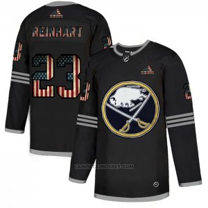 Camiseta Hockey Buffalo Sabres Sam Reinhart 2020 USA Flag Negro