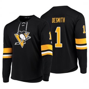 Camiseta Pittsburgh Penguins Casey Desmith Adidas Platinum Negro