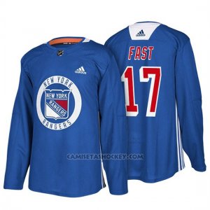 Camiseta New York Rangers Jesper Fast New Season Practice Azul