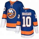 Camiseta Hockey New York Islanders 10 Derek Brassard Primera Autentico Azul