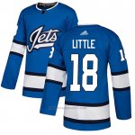 Camiseta Hockey Winnipeg Jets 18 Bryan Little Alterno Autentico Azul