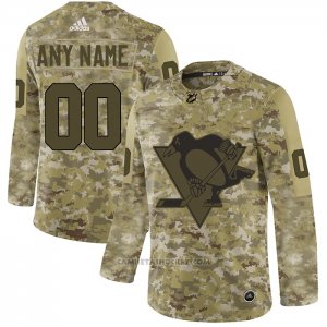 Camiseta Hockey Pittsburgh Penguins 2019 Salute to Service Personalizada Camuflaje