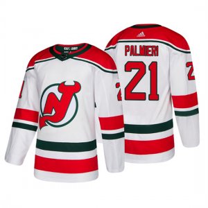 Camiseta New Jersey Devils Kyle Palmieri Alternato Autentico Blanco