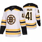 Camiseta Hockey Boston Bruins Halak Segunda Blanco