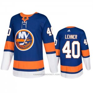 Camiseta Hockey New York Islanders Robin Lehner Primera Autentico Azul