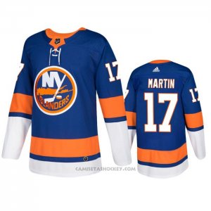Camiseta Hockey New York Islanders Matt Martin Primera Autentico Azul