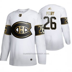 Camiseta Hockey Montreal Canadiens Jeff Petry Golden Edition Autentico Blanco