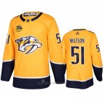 Camiseta Hockey Nashville Predators Austin Watson Primera Amarillo