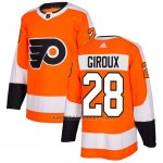 Camiseta Hockey Nino Philadelphia Flyers 28 Claude Giroux Naranja Home Autentico Stitched