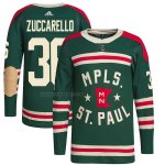 Camiseta Hockey Minnesota Wild Mats Zuccarello 2022 Winter Classic Autentico Verde