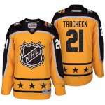 Camiseta Hockey Florida Panthers Vincent Trocheck 21 2017 All Star Amarillo