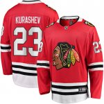Camiseta Hockey Chicago Blackhawks Philipp Kurashev Primera Breakaway Rojo