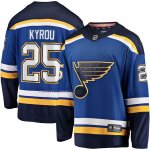 Camiseta Hockey St. Louis Blues Jordan Kyrou Primera Breakaway Azul