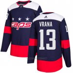 Camiseta Hockey Washington Capitals 13 Jakub Vrana Autentico 2018 Stadium Series Azul