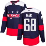 Camiseta Hockey Washington Capitals 68 Jaromir Jagr Autentico 2018 Stadium Series Azul