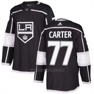 Camiseta Hockey Hombre Los Angeles Kings 77 Jeff Carter Negro Home Autentico Stitched