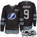 Camiseta Hockey Hombre Tampa Bay Lightning 9 Tyler Johnson 2017 Centennial Limited Negro
