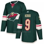Camiseta Hockey Nino Minnesota Wild 9 Mikko Koivu Verde Home Autentico Stitched