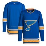 Camiseta Hockey St. Louis Blues Alternate Autentico Pro Azul