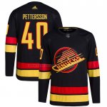 Camiseta Hockey Vancouver Canucks Elias Pettersson Alterno Autentico 2022-23 Negro