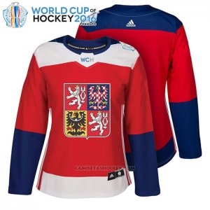 Camiseta Hockey Mujer Republica Checa Premier 2016 World Cup Rojo