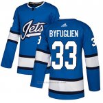 Camiseta Hockey Winnipeg Jets 33 Dustin Byfuglien Alterno Autentico Azul