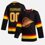 Camiseta Hockey Vancouver Canucks 50 Aniversario 90's Flying Skate Personalizada Negro