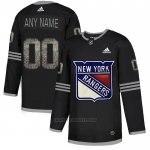 Camiseta Hockey New York Rangers Personalizada Black Shadow