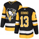 Camiseta Hockey Pittsburgh Penguins 13 Nick Bonino Primera Autentico Negro