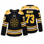 Camiseta Hockey Mujer Boston Bruins 73 Charlie Mcavoy Bruins Negro Autentico Jugador