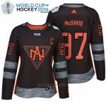 Camiseta Hockey Mujer America del Norte Connor Mcdavid 97 Premier 2016 World Cup Negro