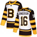 Camiseta Hockey Boston Bruins 16 Derek Sanderson Autentico 2019 Winter Classic Blanco