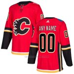 Camiseta Hockey Hombre Calgary Hombre Flames Personalizada Rojo