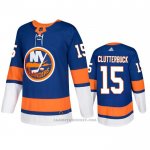 Camiseta Hockey New York Islanders Cal Clutterbuck Primera Autentico Azul