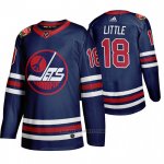 Camiseta Hockey Winnipeg Jets 18 Bryan Little 2019-20 Heritage Classic Azul