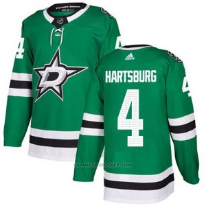 Camiseta Hockey Dallas Stars 4 Craig Hartsburg Primera Autentico Verde