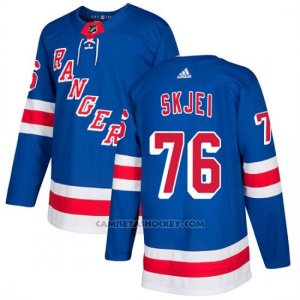 Camiseta Hockey Hombre New York Rangers 76 Brady Skjei Azul Home Autentico Stitched