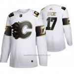 Camiseta Hockey Calgary Flames Milan Lucic Golden Edition Limited Blanco