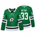 Camiseta Hockey Mujer Dallas Stars 33 Marc Methot Verde Autentico Jugador