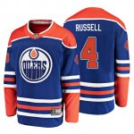 Camiseta Edmonton Oilers Kris Russell Alternato Breakaway Azul
