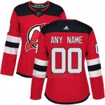 Camiseta Hockey Mujer New Jersey Devils Primera Personalizada Rojo