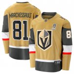Camiseta Hockey Vegas Golden Knights Jonathan Marchessault 2023 Stanley Cup Champions Primera Breakaway Oro