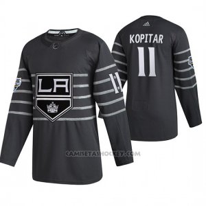 Camiseta Hockey Los Angeles Kings Anze Kopitar Autentico 2020 All Star Gris