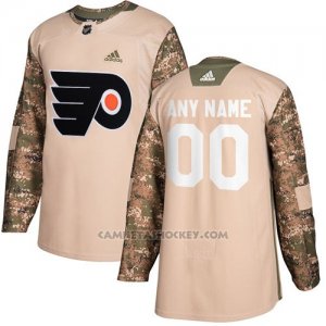Camiseta Hockey Hombre Philadelphia Flyers Camo Autentico 2017 Veterans Day Stitched Personalizada