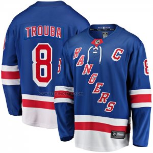 Camiseta Hockey New York Rangers Jacob Trouba Primera Breakaway Azul