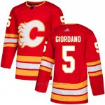 Camiseta Hockey Calgary Flames 5 Mark Giordano Alterno Autentico Rojo